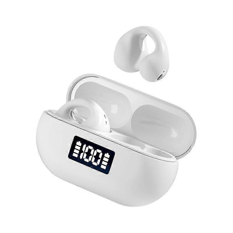 Smart Wireless Bluetooth Open Noise Canceling Headphones with Wireless Charging Box and Digital Disp
