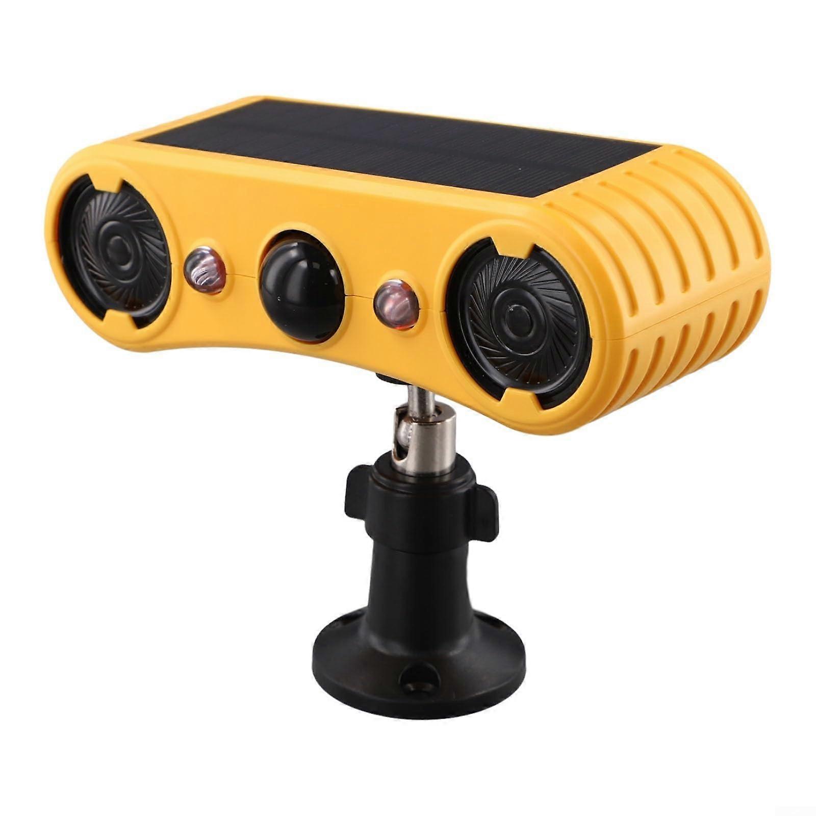 Outdoor Motion Activated Solar Alarm Light Model A, Solar Powered, Motion Sensor, Weatherproof Animal Deterrent