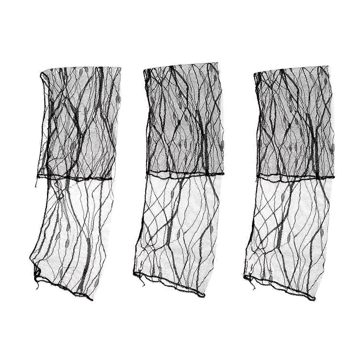 Cooling Arm Sleeves for Sun Protection Made of Cloth Black Comfortable and Breathable with Lace Design UV Protection