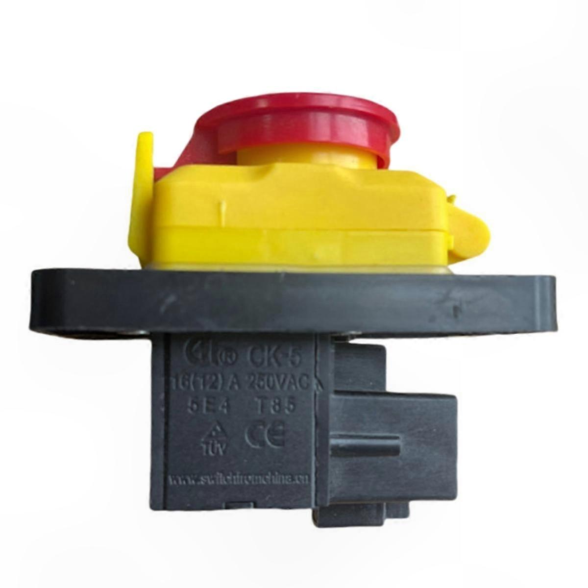 4-Pin AC250V Push Button Switch with Start Stop Function No Volt Release Control