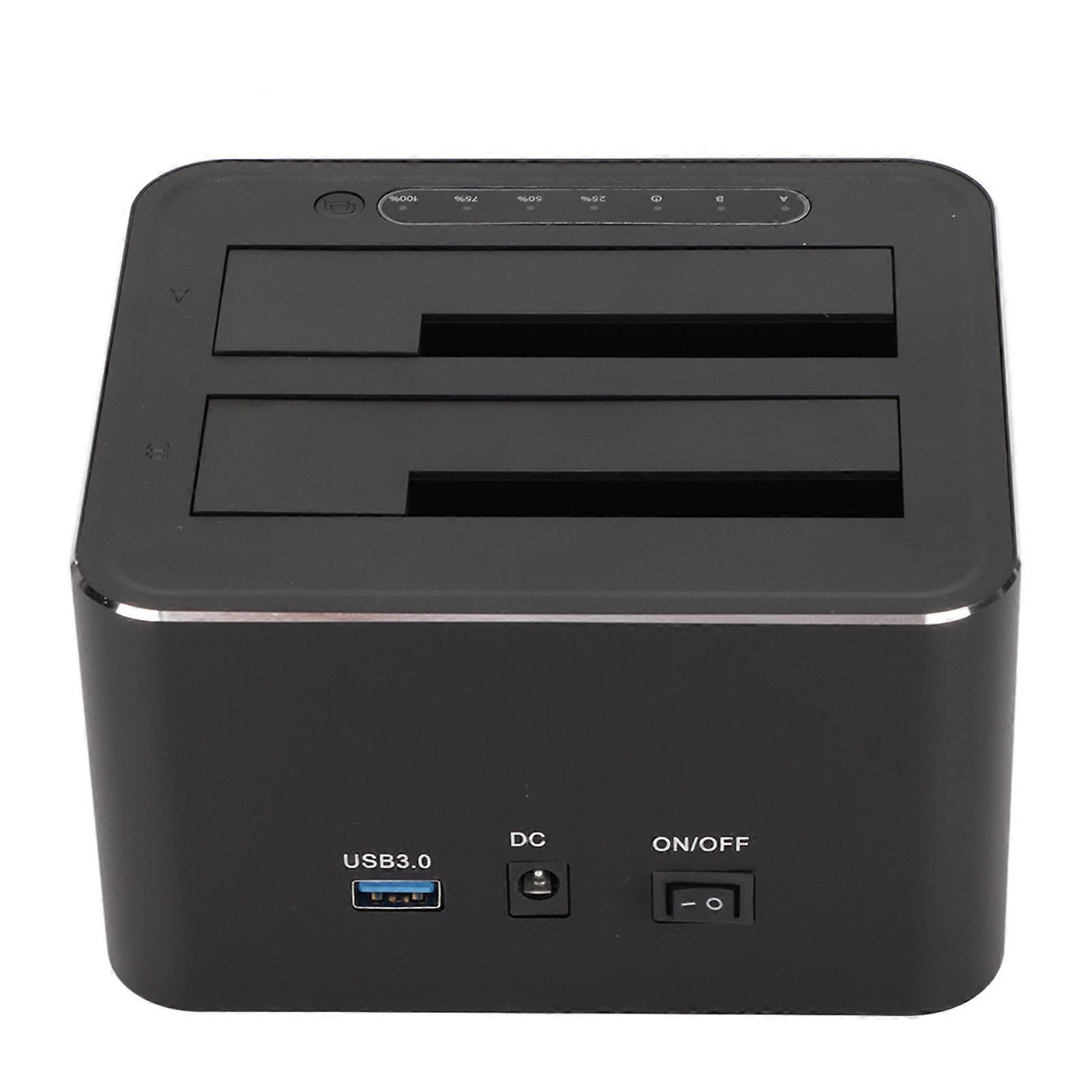 Dockningsstation för hårddisk USB 3.0 aluminiumlegering 7+15-stifts SATA 5 Gbps överföring Maximalt 32 TB hårddiskdockningsstation