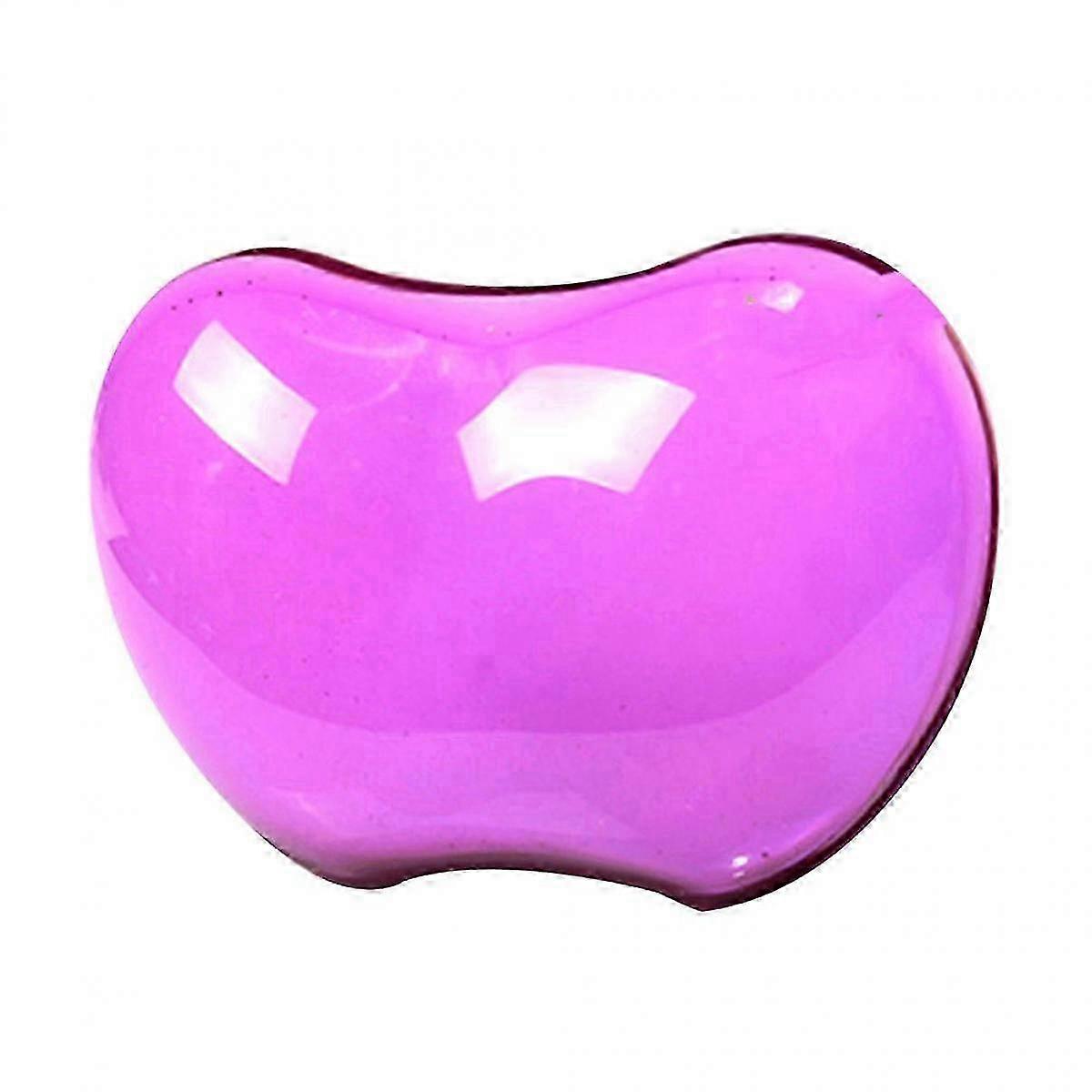 Large Mouse Cushion Transparent Mouse Mat Silicone Mouse Pad Wrist Rest Protector (violet)