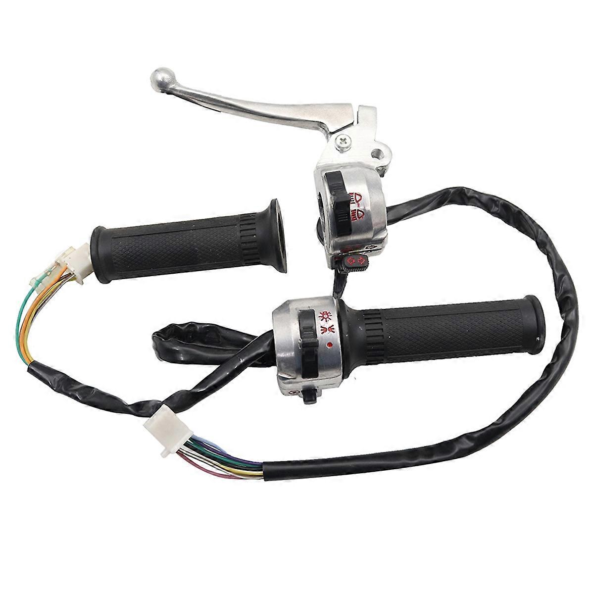 Motorcycle Handlebar Switch Throttle Handle+Clutch Handle for