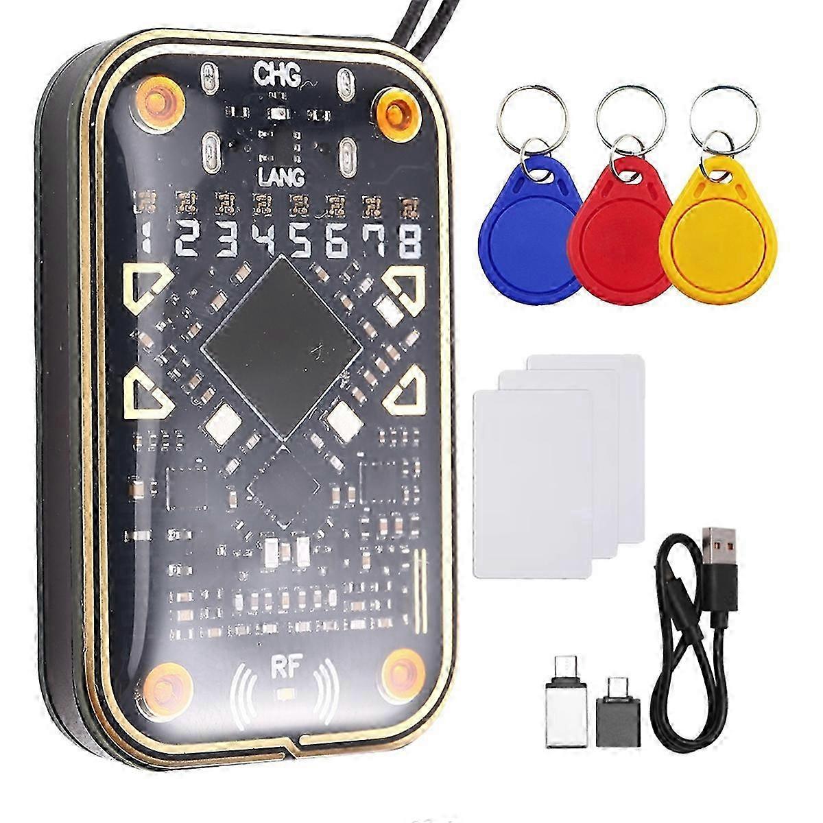 Chameleon Ultra V2.0 RFID Smart Chip Reader Emulator - Card Decode NFC Duplicator with 125KHz and 13.56MHz Frequency