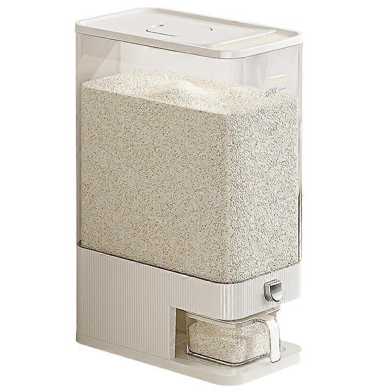 Rice Dispenser 22 Lb Capacity, Slope Funnel Design, Enlarged Rice Outlet, Cereal Storage Container For Soybean And Corn