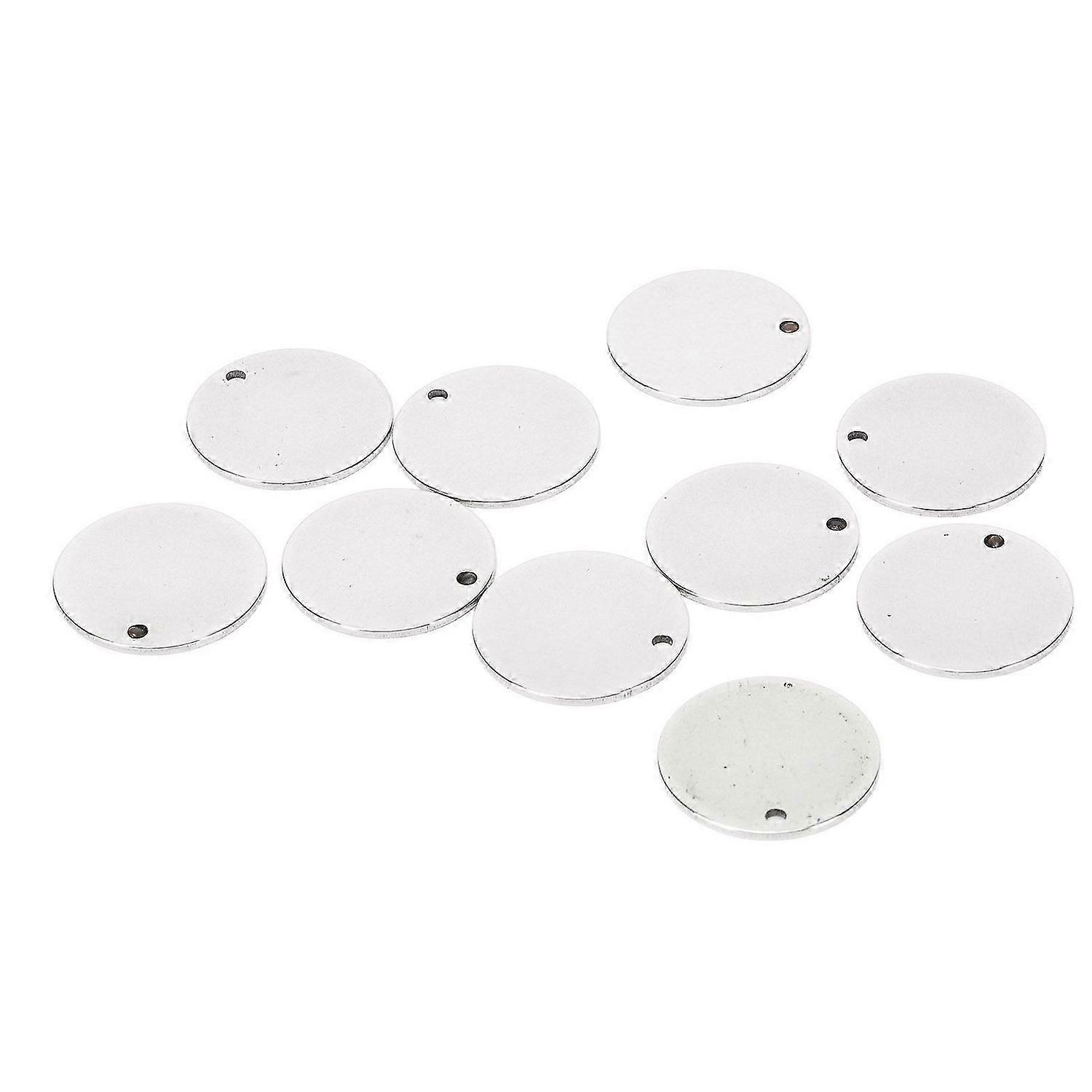 2025 Latest Model 10 Pcs Flat Round Blank Pendants Smoother Surfaces Diameter
