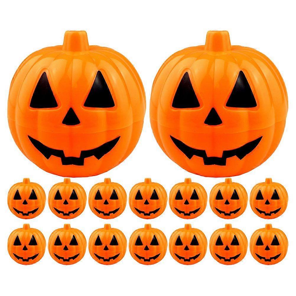 24pcs Halloween Pumpkin Shaped Candy Box Openable Candy Container Sweets Box