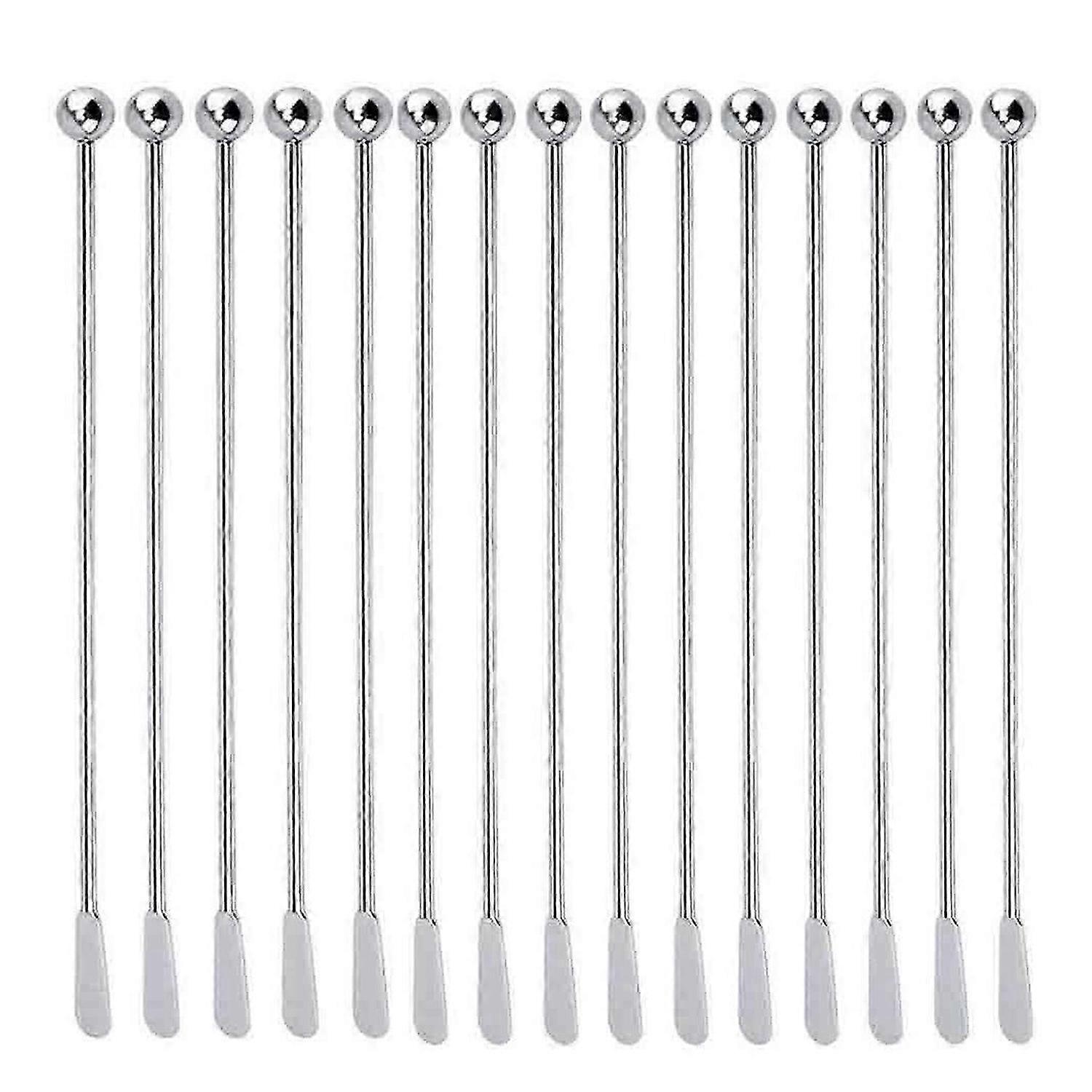 15 Pcs Reusable Swizzle Sticks with Small Rectangular Paddles