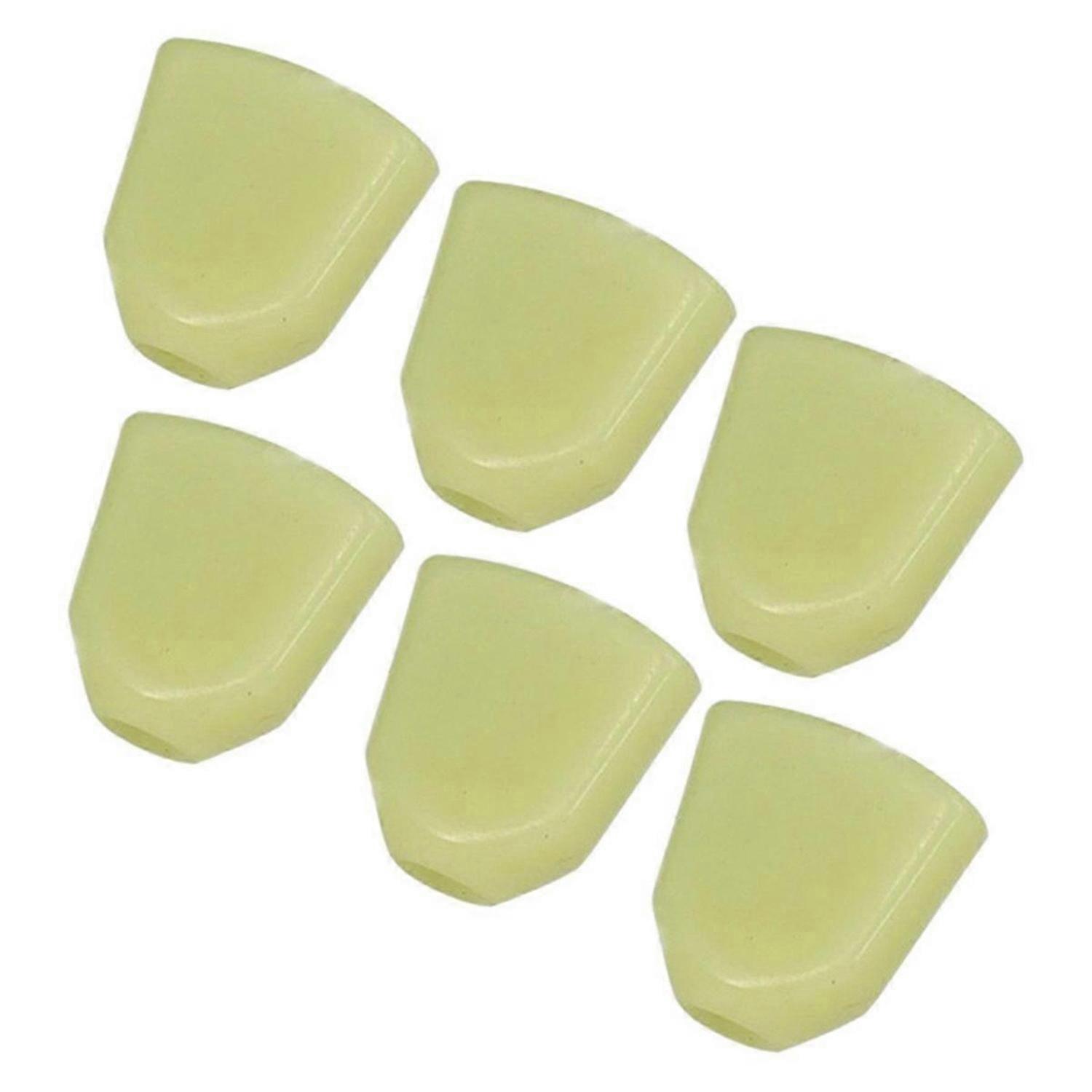 6PCS Tuning Peg Caps Polished Tuner Key with Screws Washer Parts A