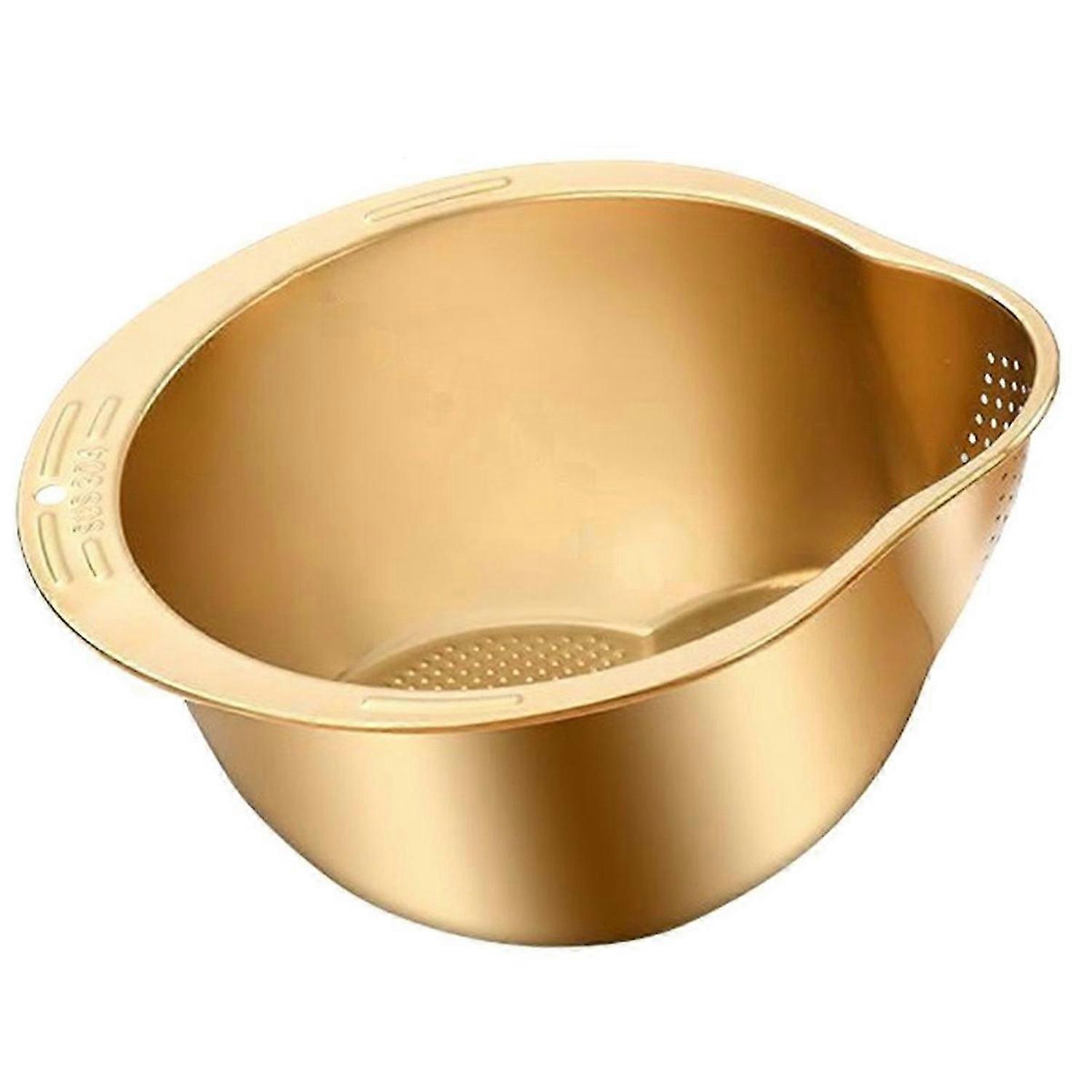 Multi-use Basin Rice Washing Bowl Washer Vegetable Strainer