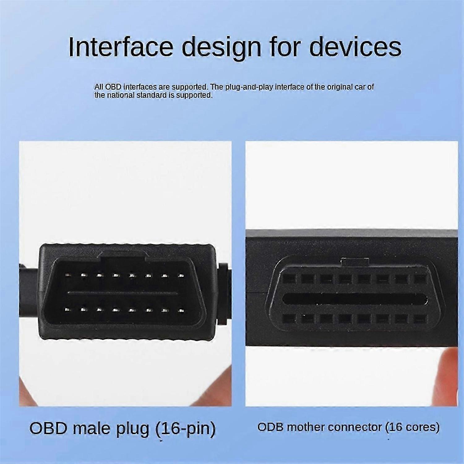 OBD2 One Divided Into Two Adaptor Wire 16 Pin 16 Core OBD Cable