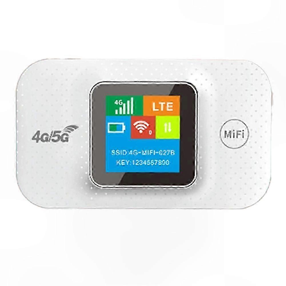 Portable 4G/5G Wi-Fi Hotspot Router with SIM Card Slot, Wide Coverage LTE Repeater Modem