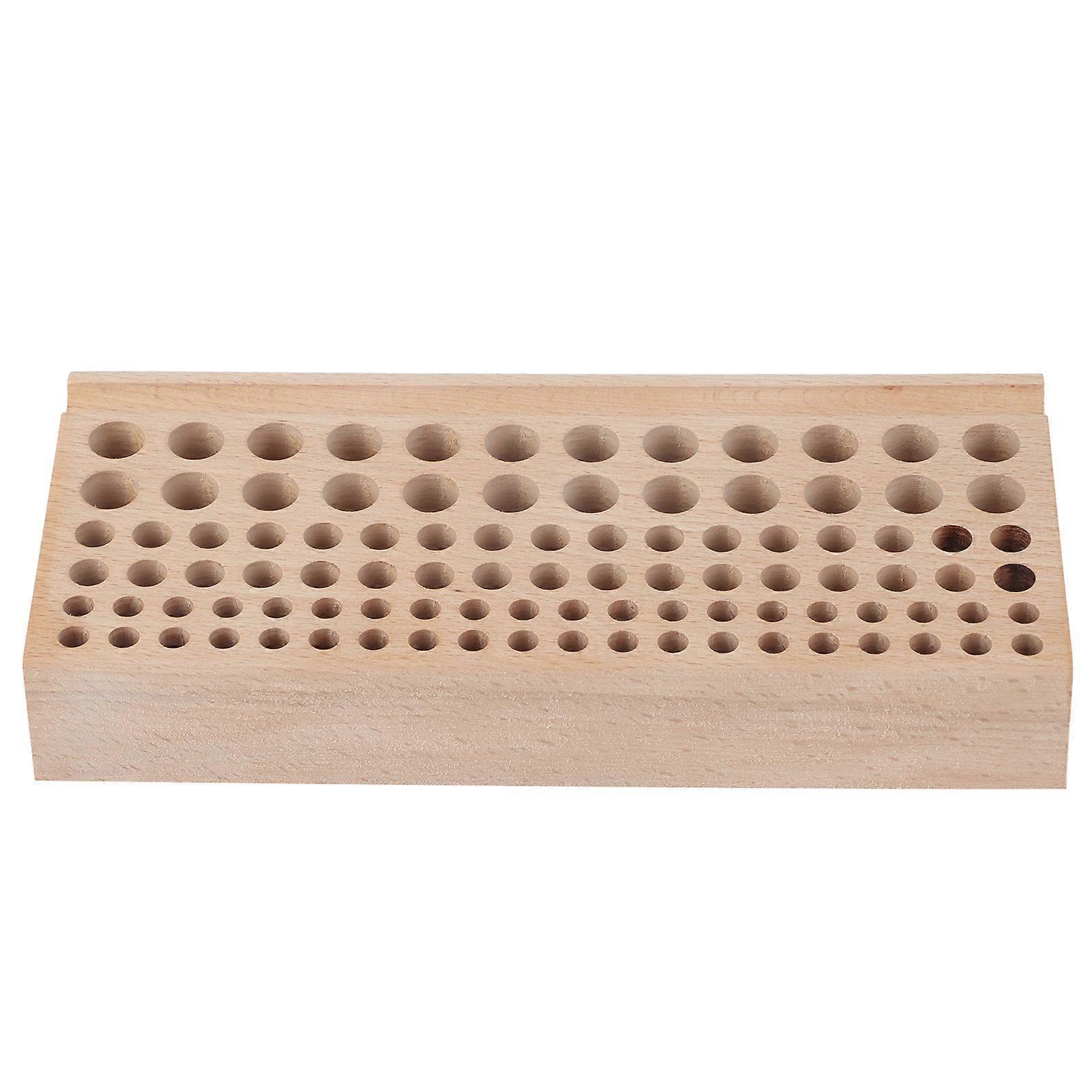 98 Holes Wooden Tool Rack for Leathercraft