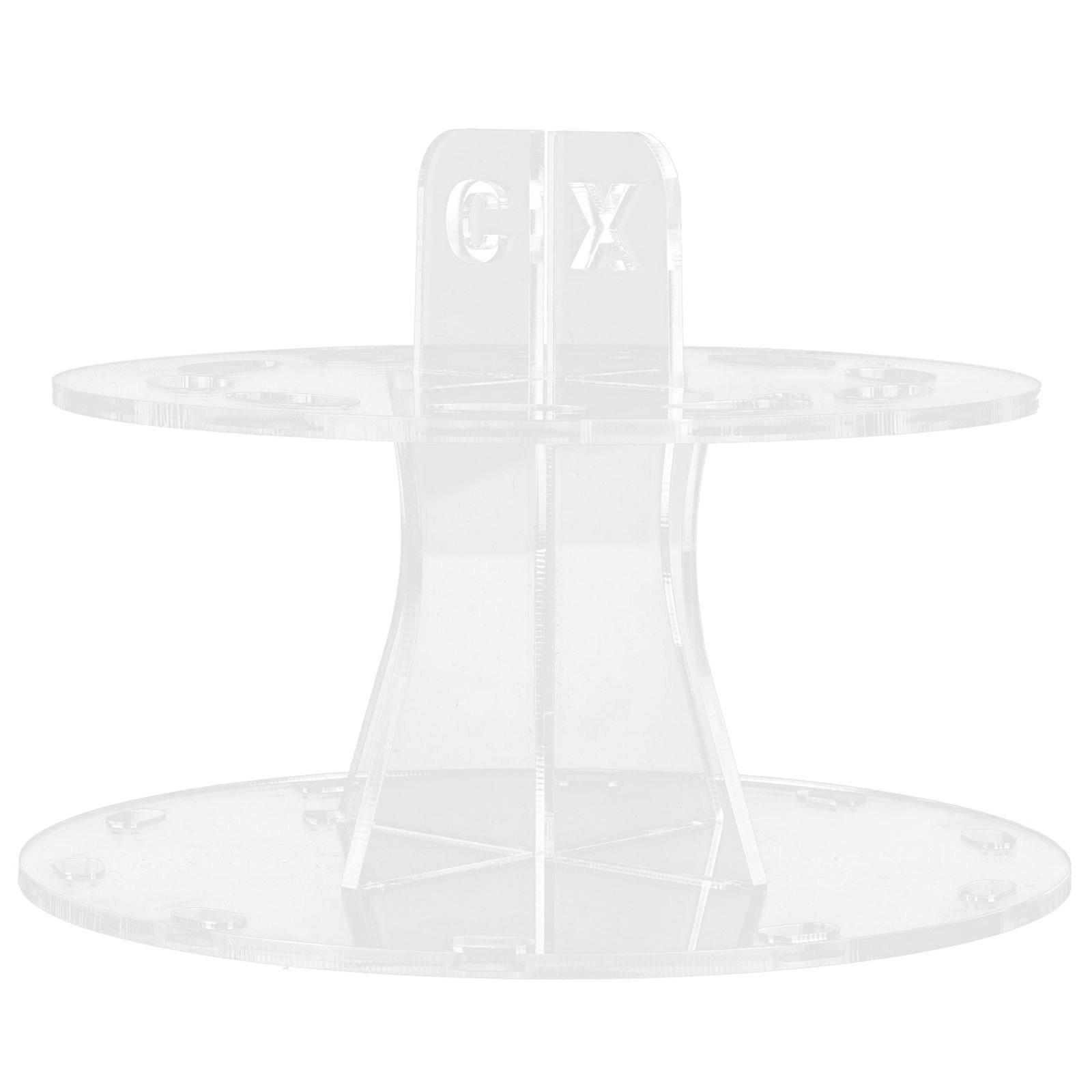 Acrylic Makeup Brush Hanging Stand for Drying 2Pcs Transparent Organizer