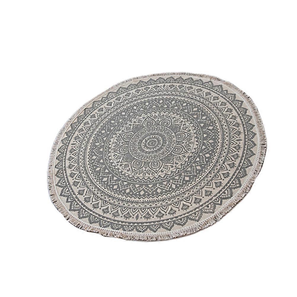 Circular Printing Process Floor Mat Multi Comfortable Touch for Home Use Floor Mat