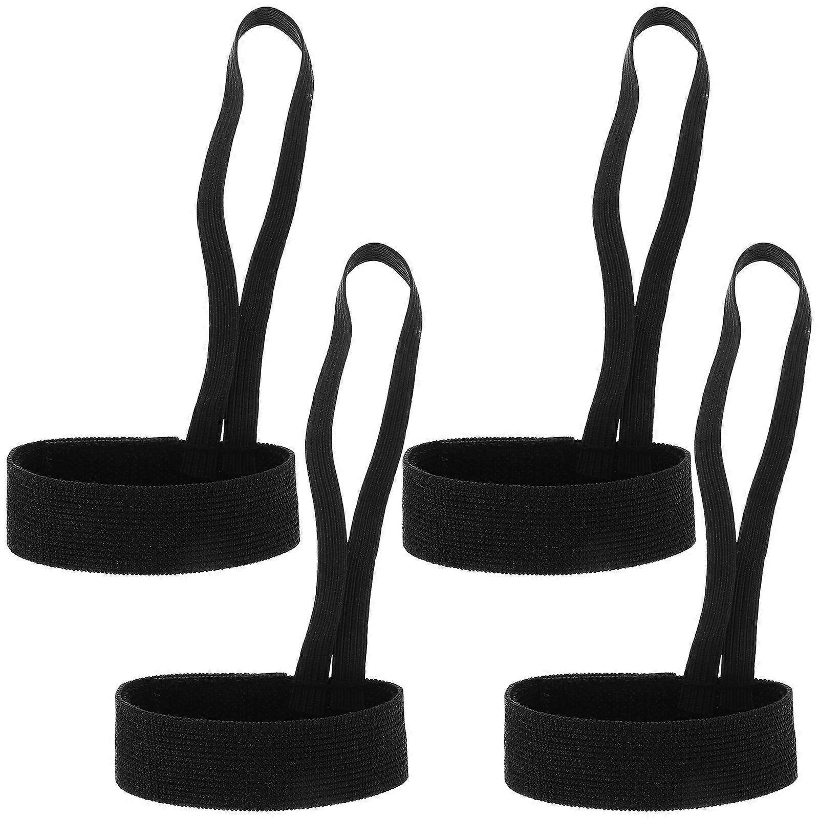 Football Referee Wristband for Football Down Indicator 4Pcs Black Band