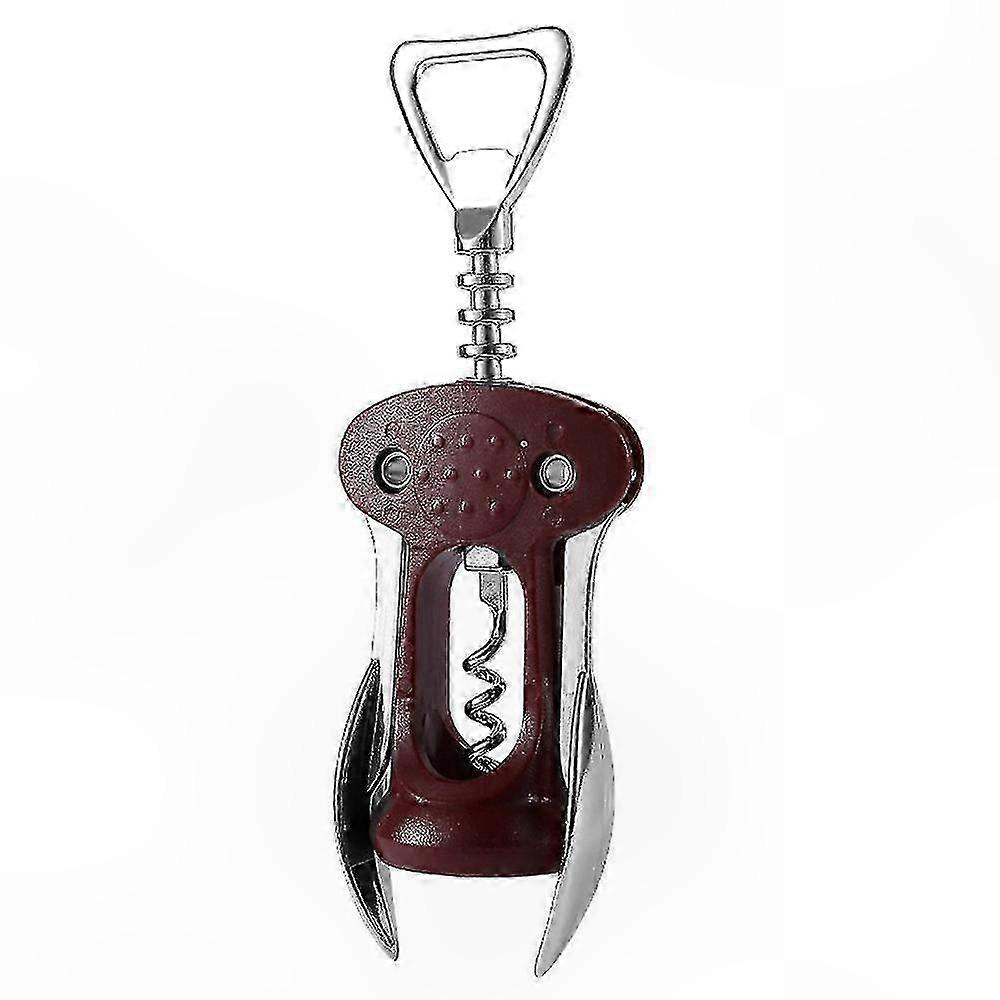 Wine Bottle Opener Tool, Durable Zinc Alloy Corkscrew with Wing Design for Wine Corks and Beer Caps
