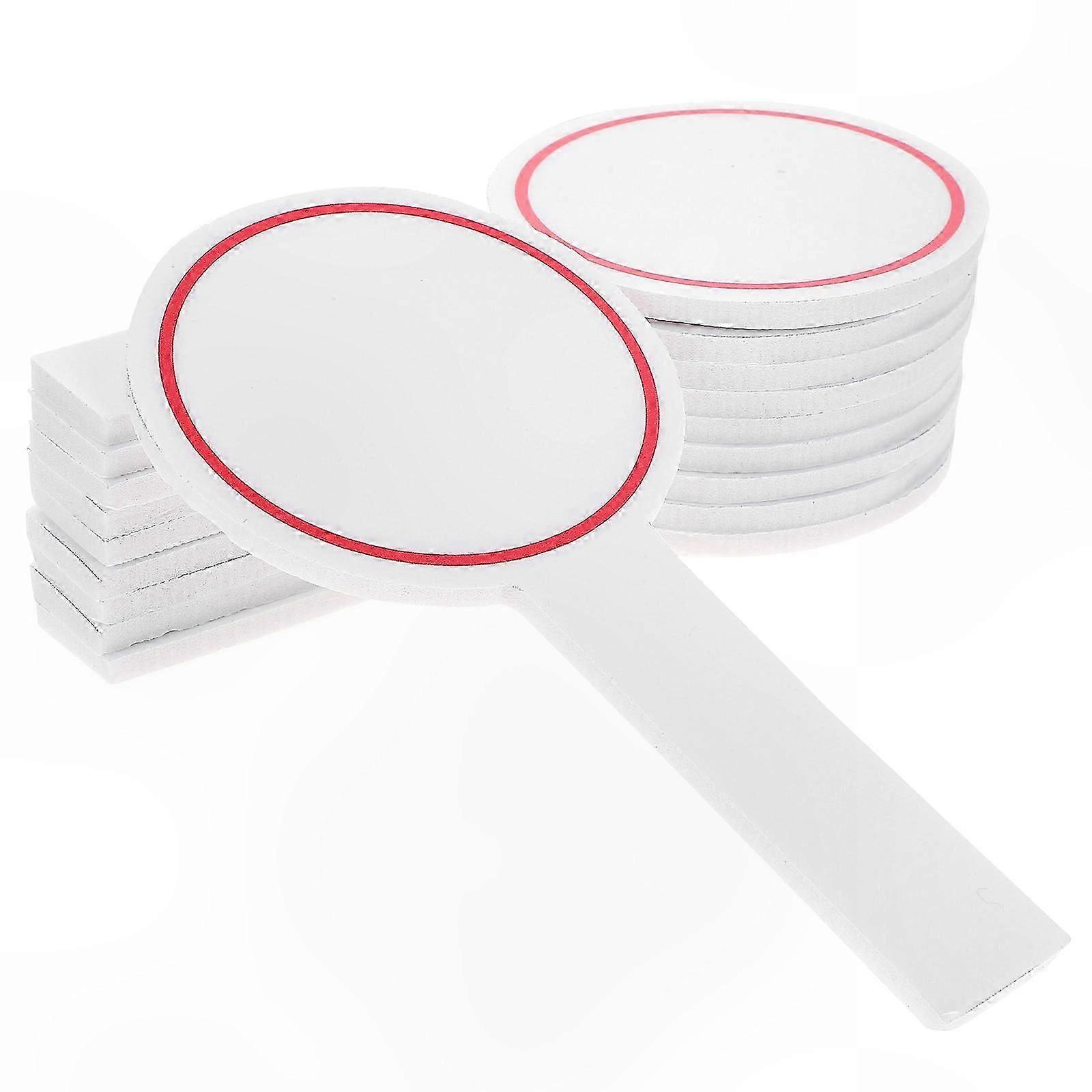 Mini Dry Erase Paddle Boards, 20 Pack Portable Blank Scoreboards for Writing and Scoring