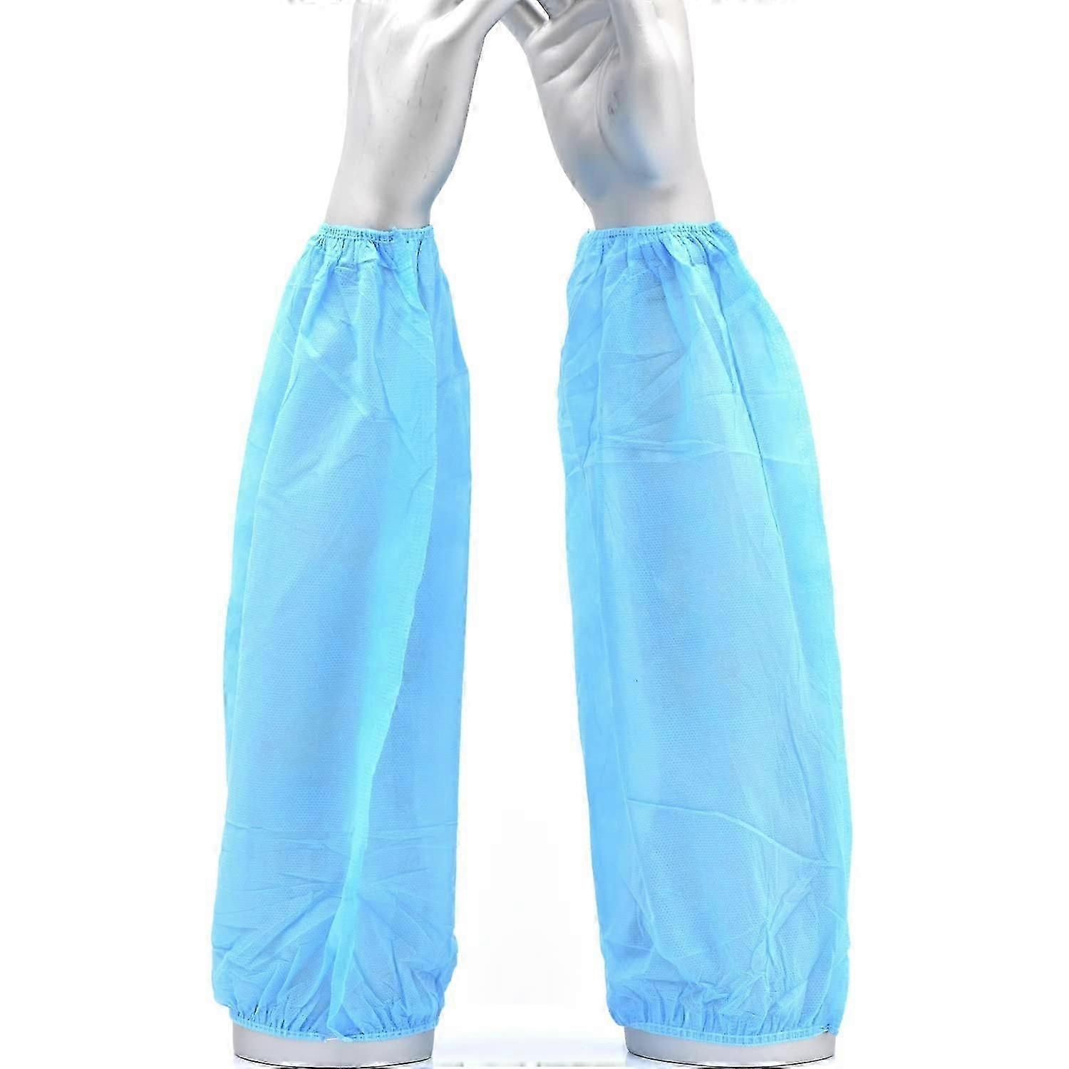 100pcs Reusable Non-woven Fiber Arm Sleeves With Elastic Closures Stretchable Cover