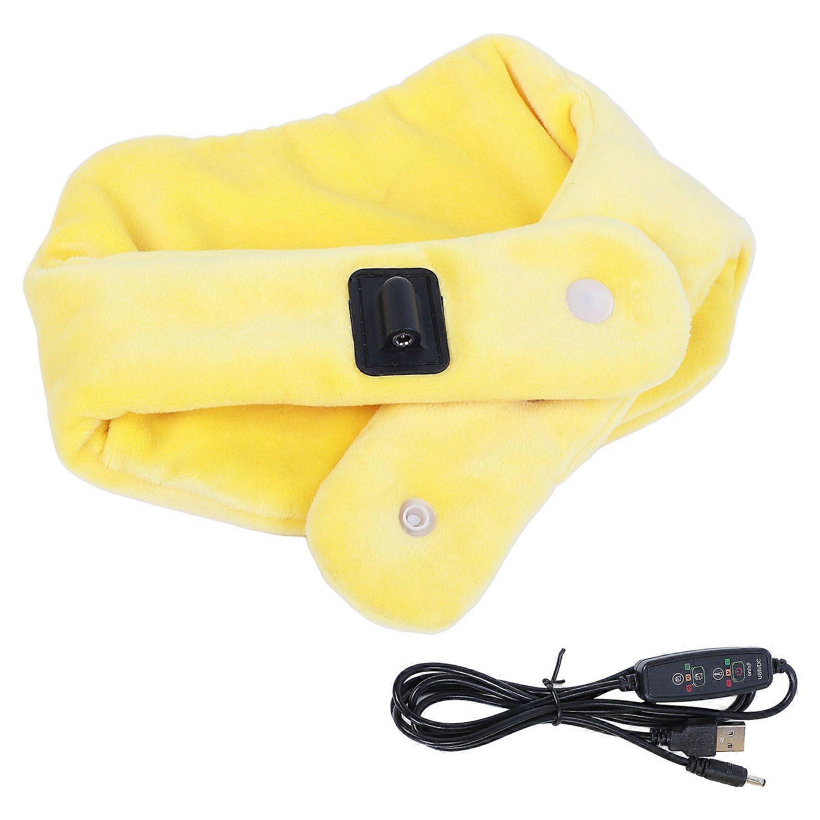 USB Neck Heating Pad with Timer and 3 Temp Settings Adjustable Tightness Electric Heated Scarf Neck Warmer