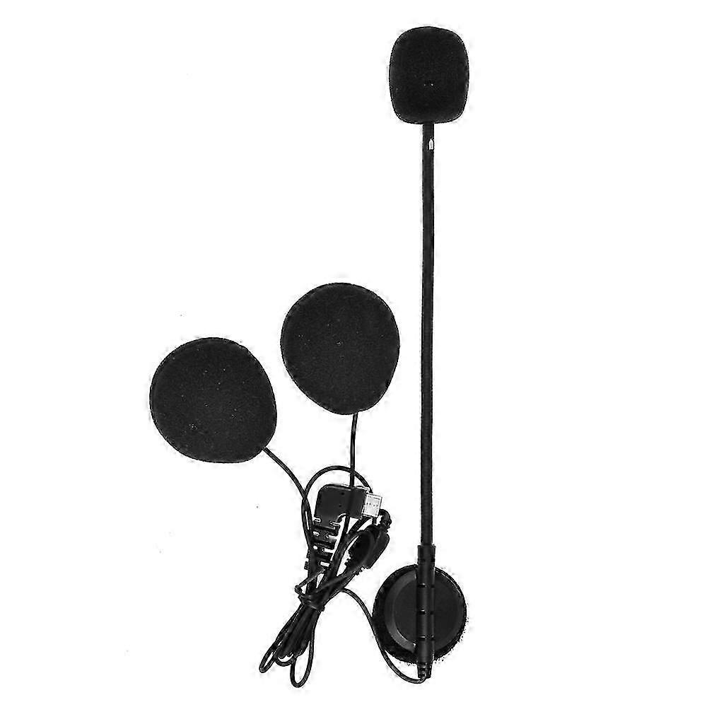 Intercom Earphone For BT-S2 BT S3 Helmet Intercom Headset Type-c Interface Motorcycle Interphone Hard Soft Microphone