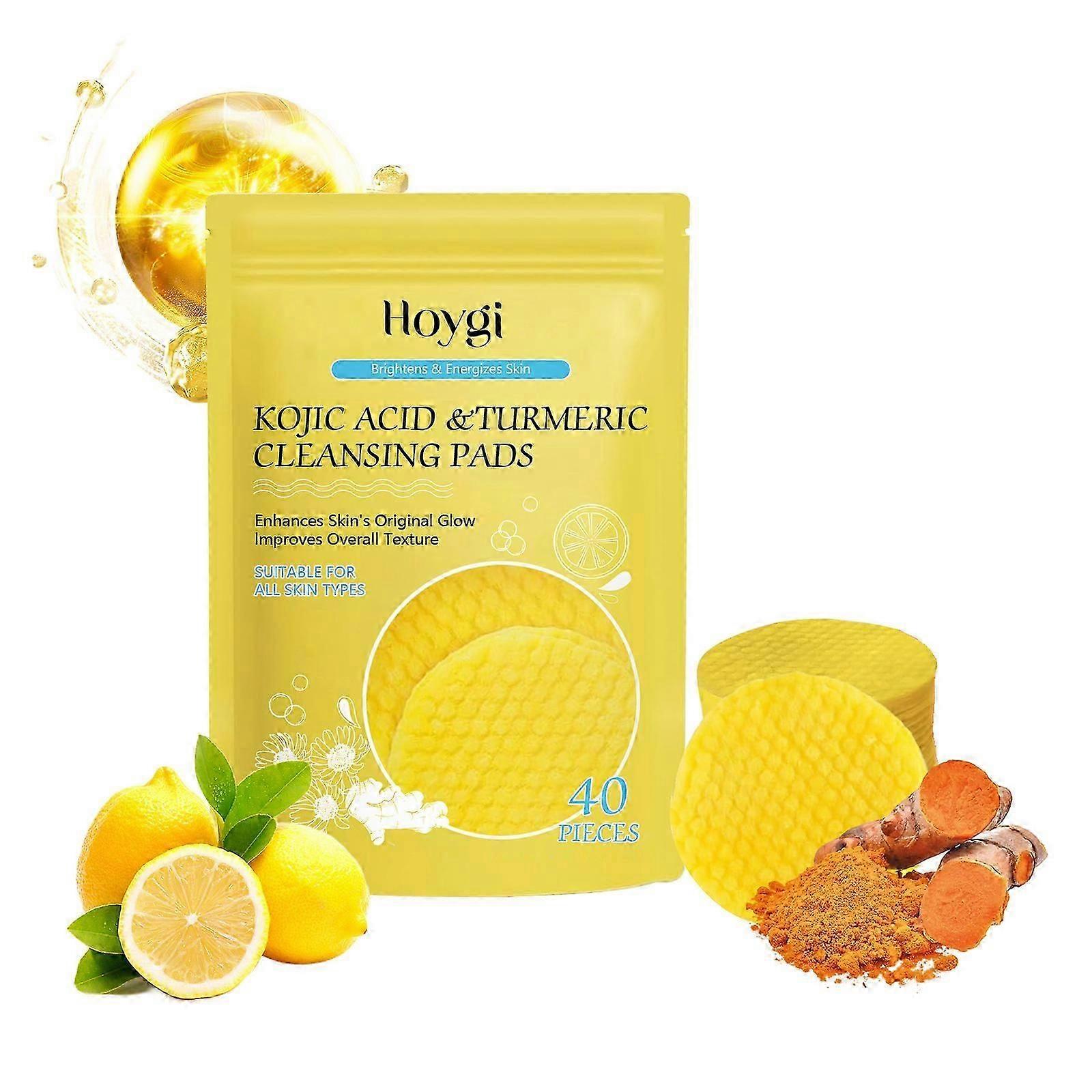 ターメリン酸クレンジングパッドフェイシャルスキンポアクレンジング、メイクアップリムーバージェントルエクスフォリエイティングクレンジングパッド