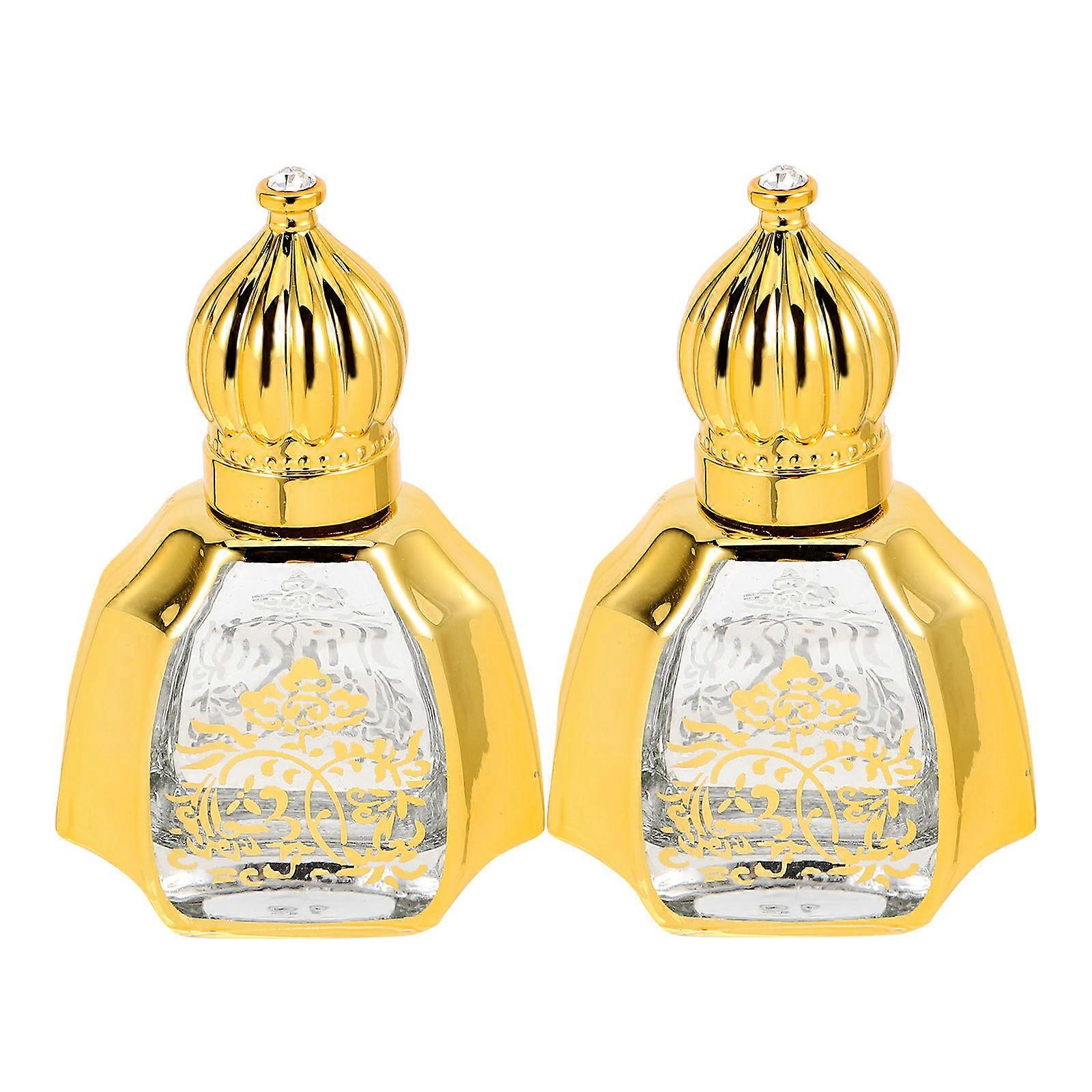 Decorative Glass Perfume Bottles for Essential Oil Storage 6Pcs