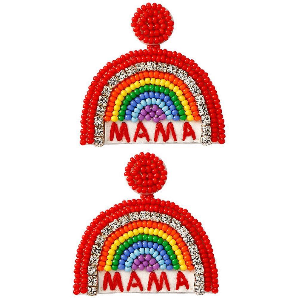 Dangle Earrings Beaded Earrings for Decoration 2Pairs