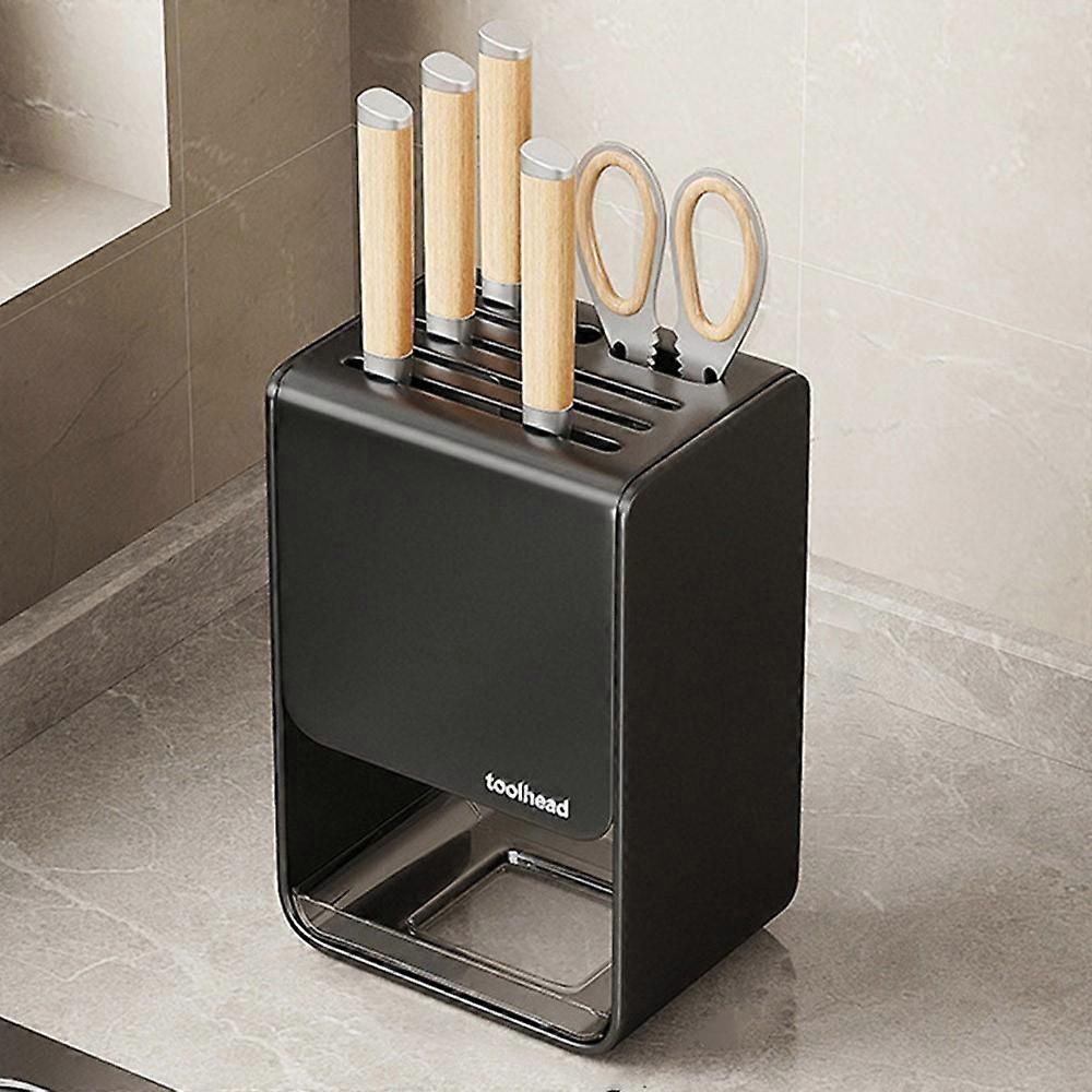 D01 Knife Block Organizer Kitchen Countertop Cutlery Storage Rack Fork Spoon Holder