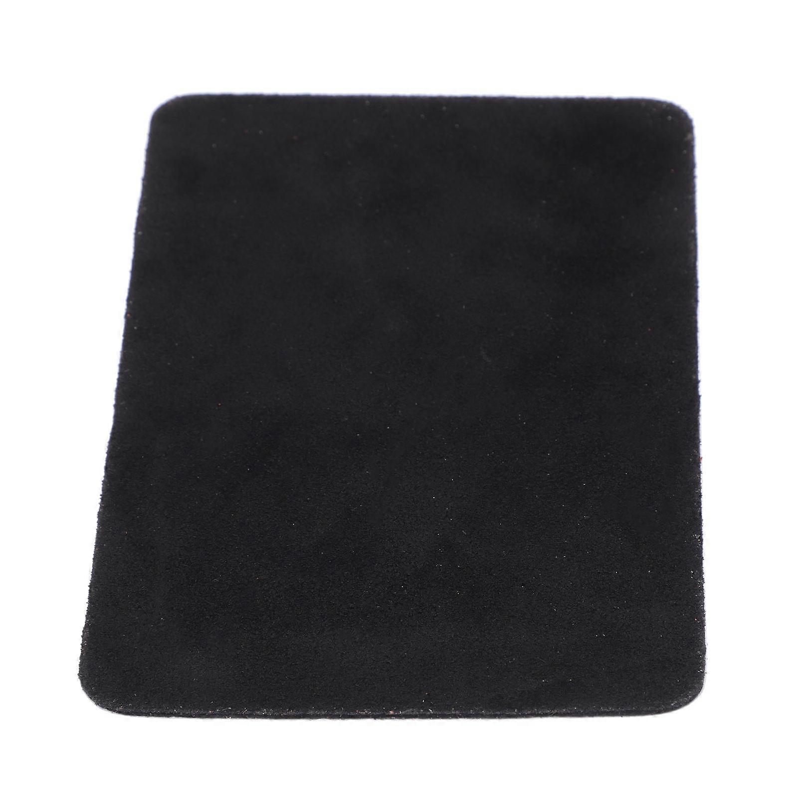 Non-Slip Mat for Musical Instrument Fixing 2Pcs Black Cowhide Accessory