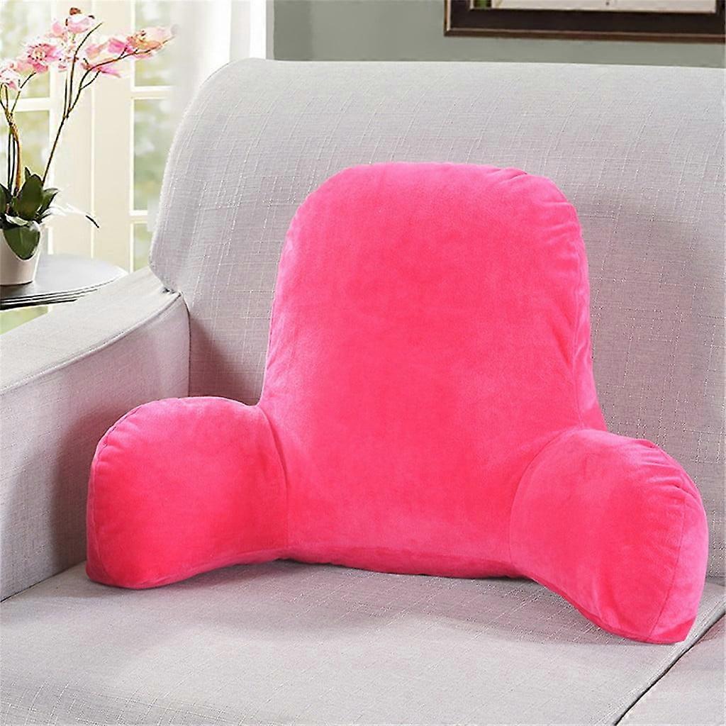 Thsue Plush Backrest Reading Rest Pillow Lumbar Support Chair Cushion with Arms Pillow Bed Wedge Large Adult Backrest Lounge Cushion