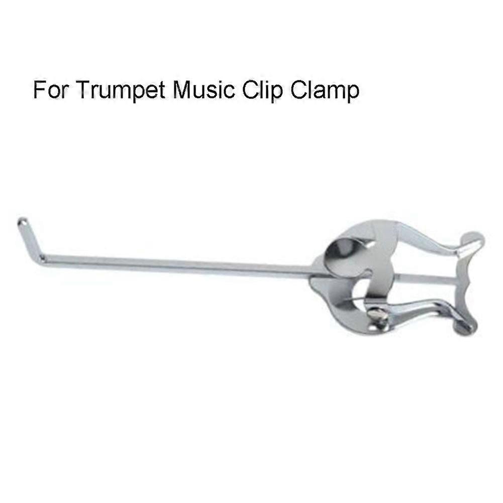 Portable Metal Trumpet Marching Lyre Clamp On Stand Lightweight Sheet Music Clip