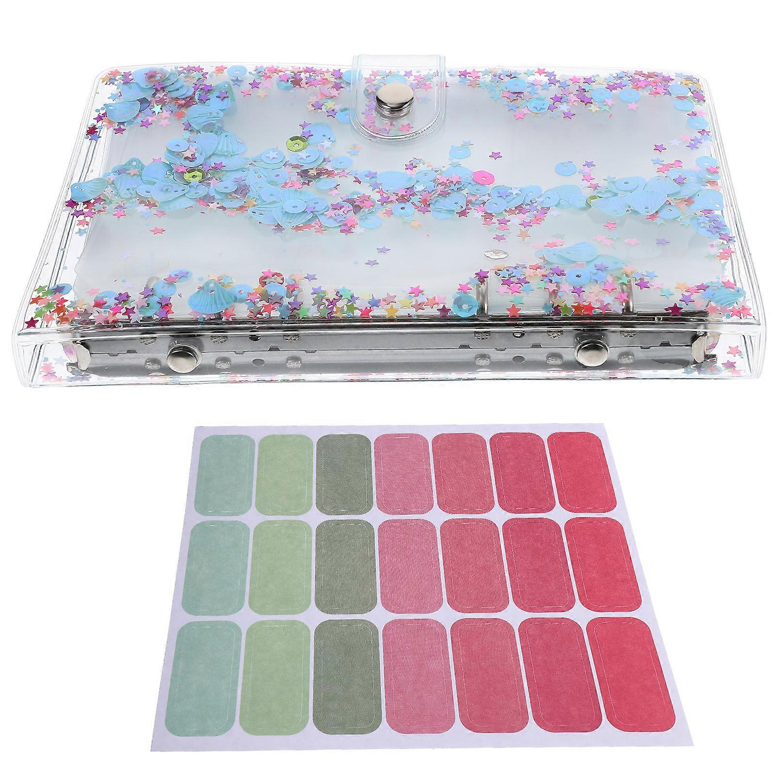 Budget Binder with Cash Envelopes Organizer 5Sets PVC for Home Use