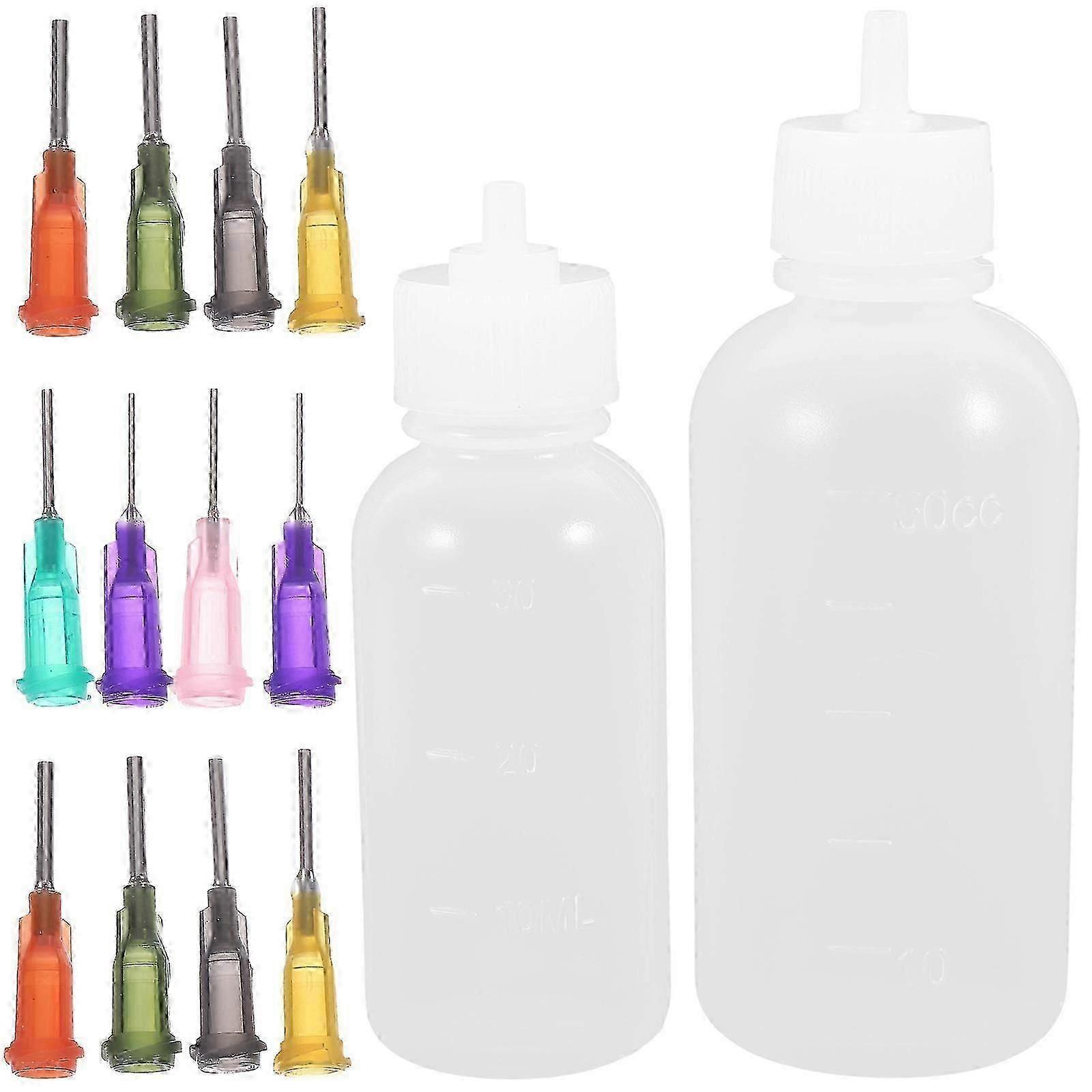 Needle Tip Glaze Bottles with Fine Applicators - For Precise UK DIY Crafts