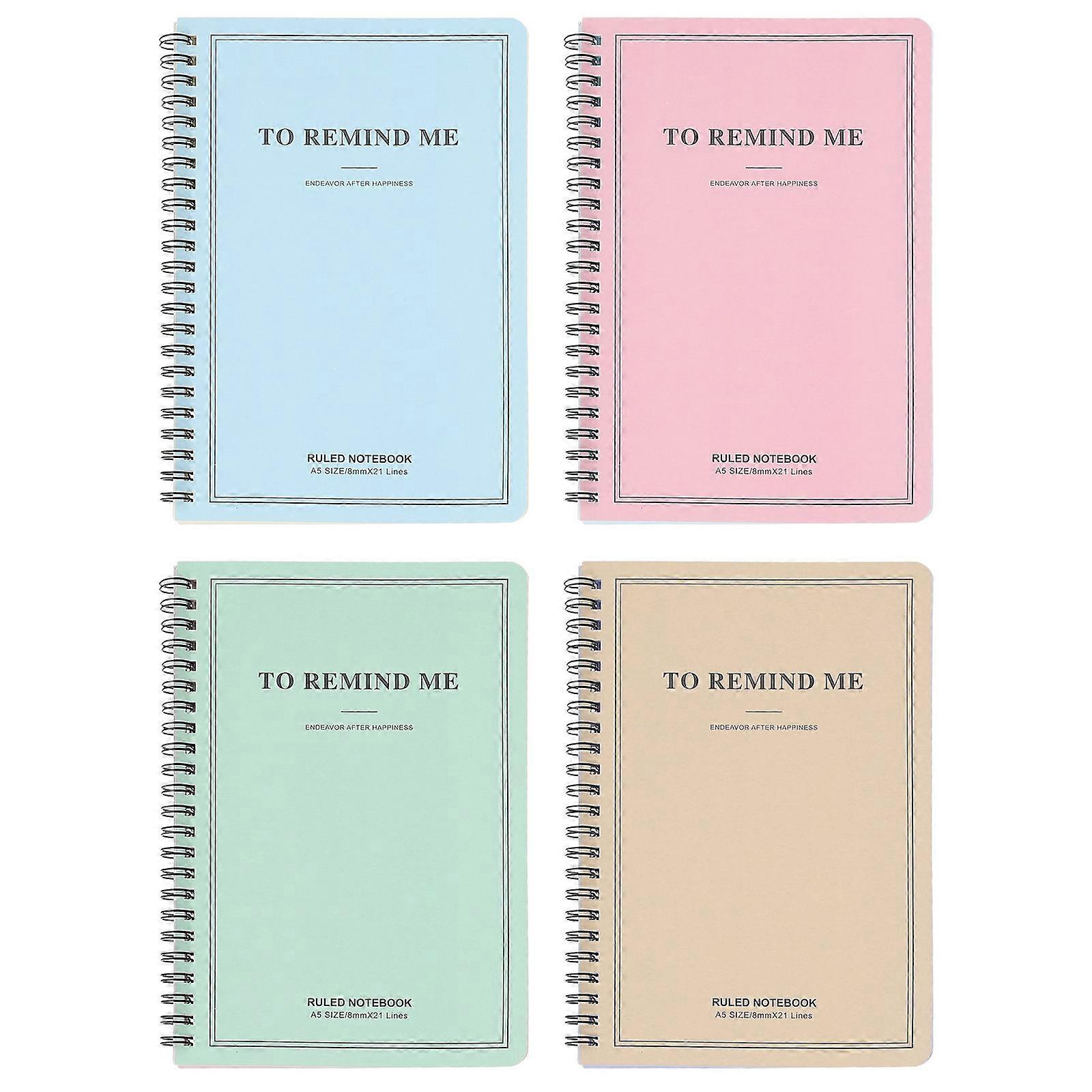 Portable Coil Notepad Creative Notebooks for Writing 8Pcs Multicolor