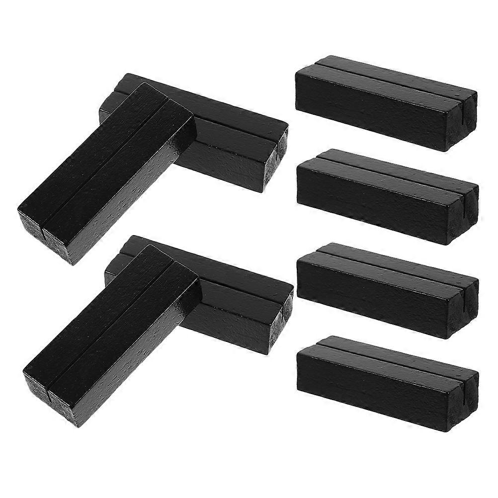 8Pcs Wood Place Card Holders Table Number Stands Multifunctional Design for Wedding Event and Valentine's Day