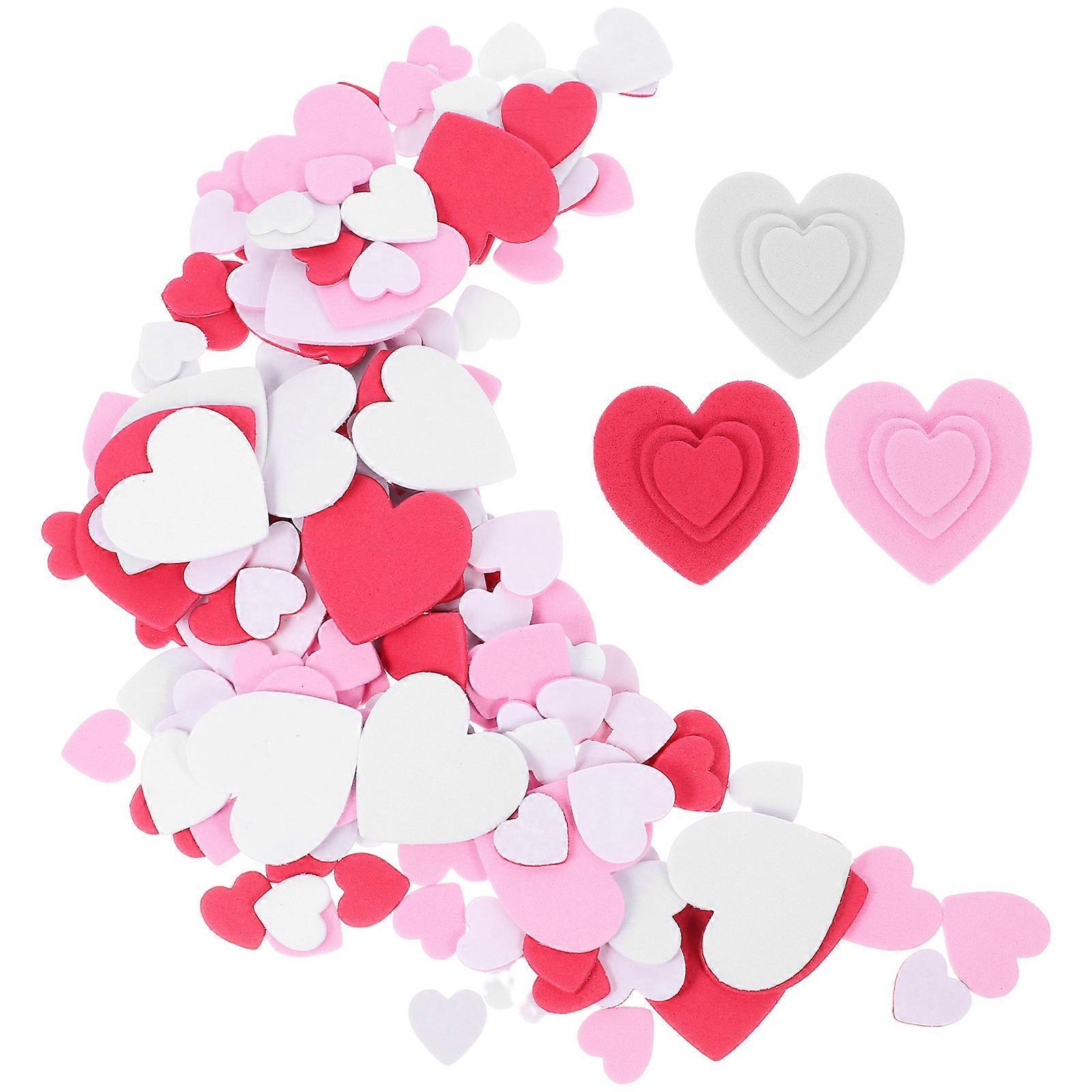Assorted Color Heart Stickers 15Pack Suitable For Children And Candy Bags Enhancing Artistic Skills With Strong Adhesiveness