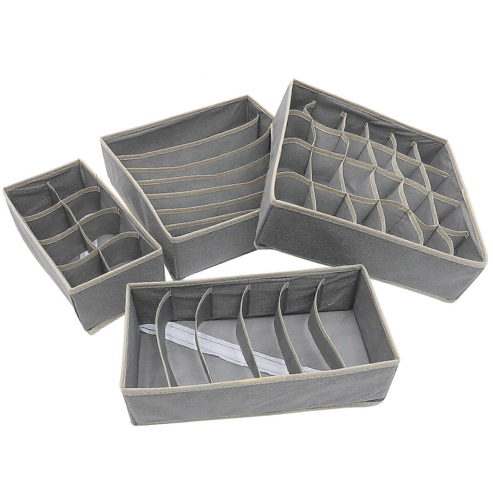 Socks Organizer Underwear Storage Boxes For Household Users Rectangular Simple Style Clothes Division