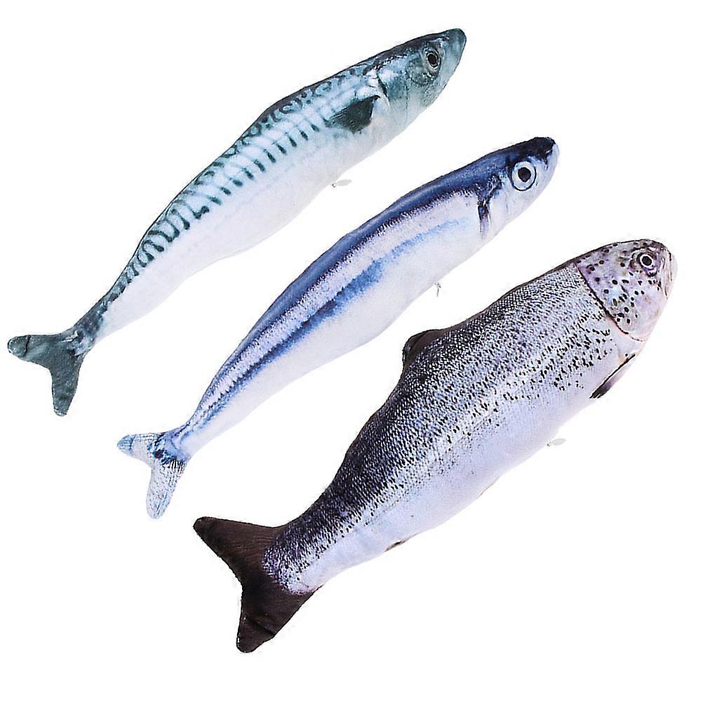 Kitten Catnip Fish Toy Cat Teeth Cleaning Toy 9Pcs Plush Material