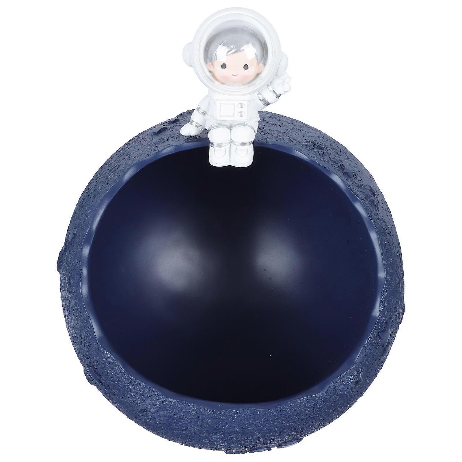 Creative Storage Tray Resin Spaceman Container for Small Items 2Pcs