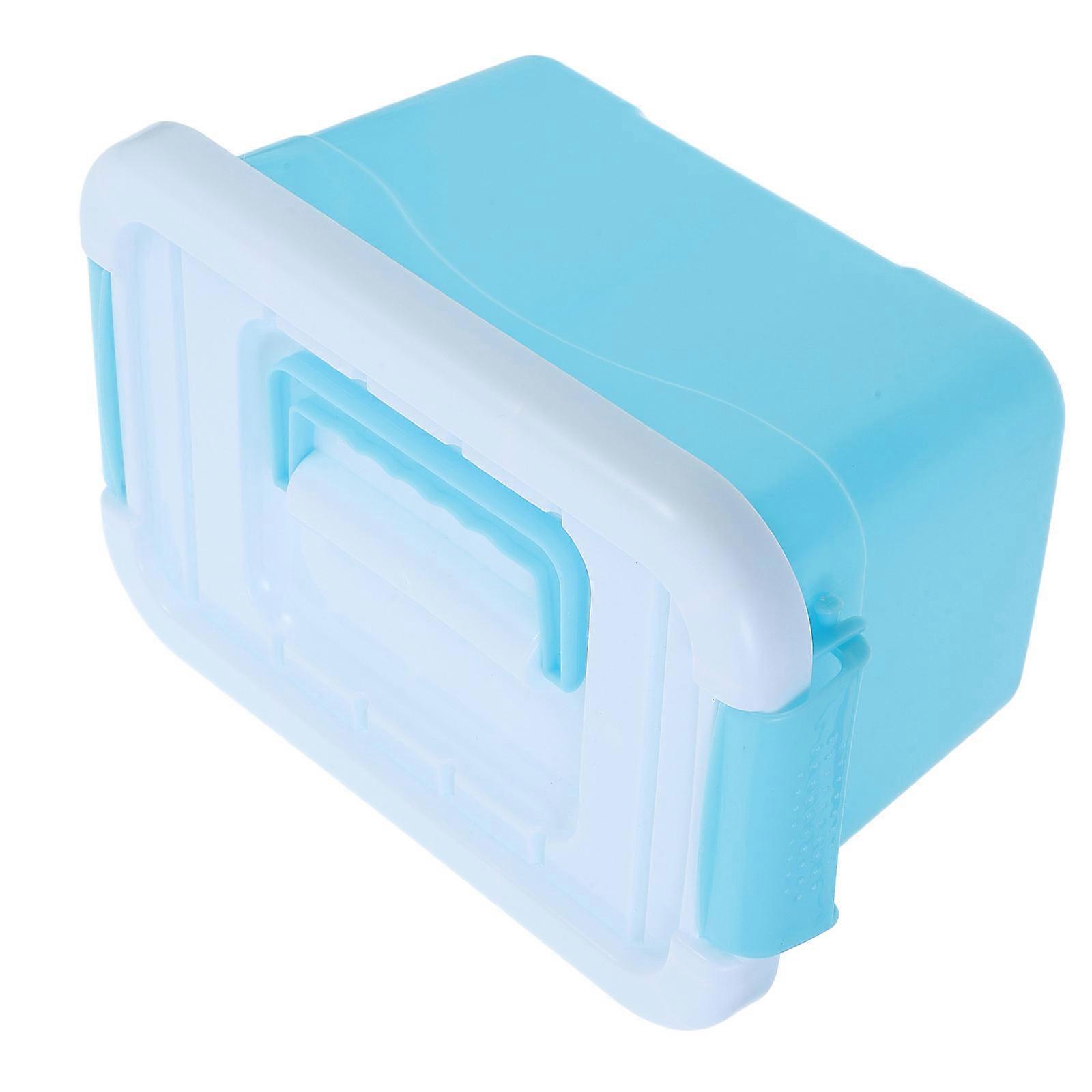 Plastic Storage Bin Kids Organizer with Lid for 3Pcs Toys