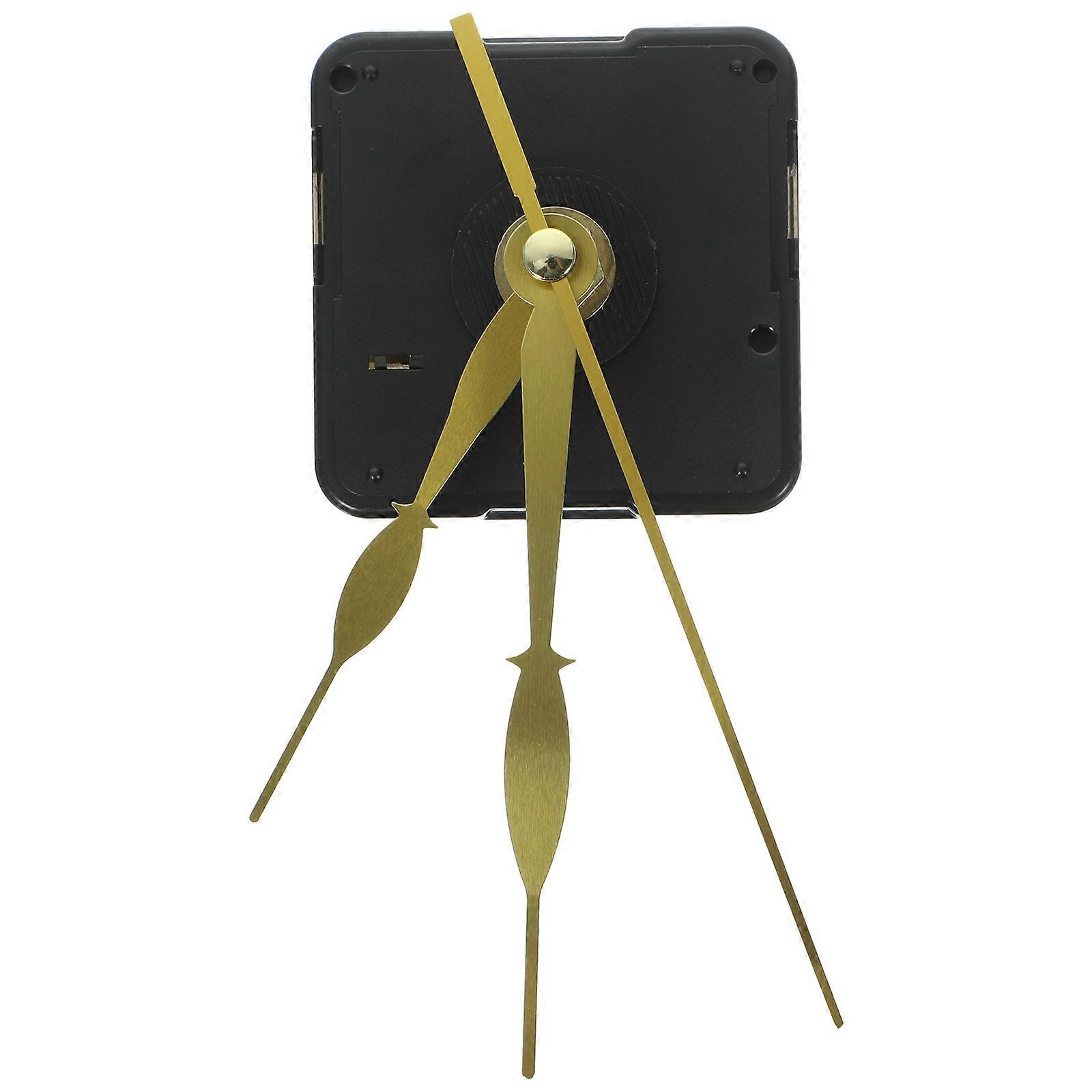 Mute Clock Movement Wall Clock Parts for DIY Use 5Sets Black Plastic