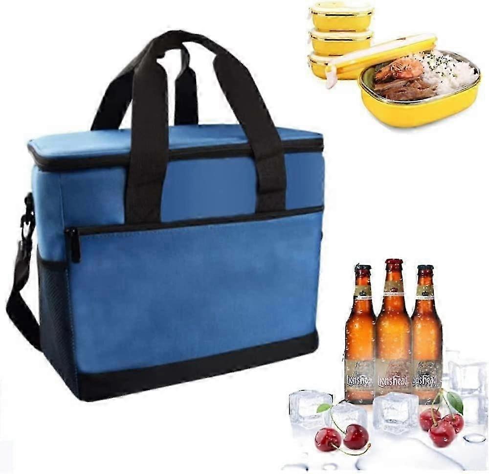 2025 30L Lunch Cooler Bag Insulated Cooler Bag with Handle Waterproof Cooler Bag with Adjustable Shoulder Strap for Lunch/Work/School/Beach/Picnic