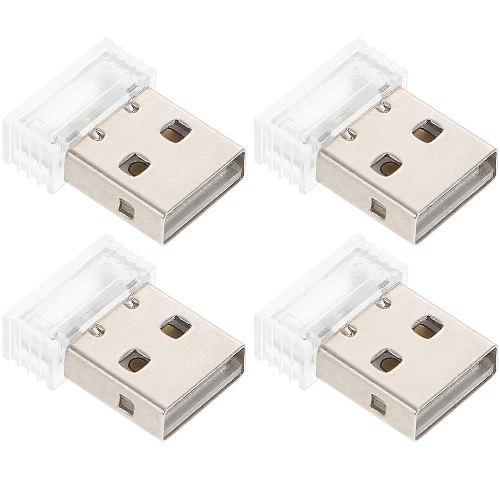 Car Light Usb Atmosphere Creation Small and Compact .9X1.5X0.5CM 4Pcs