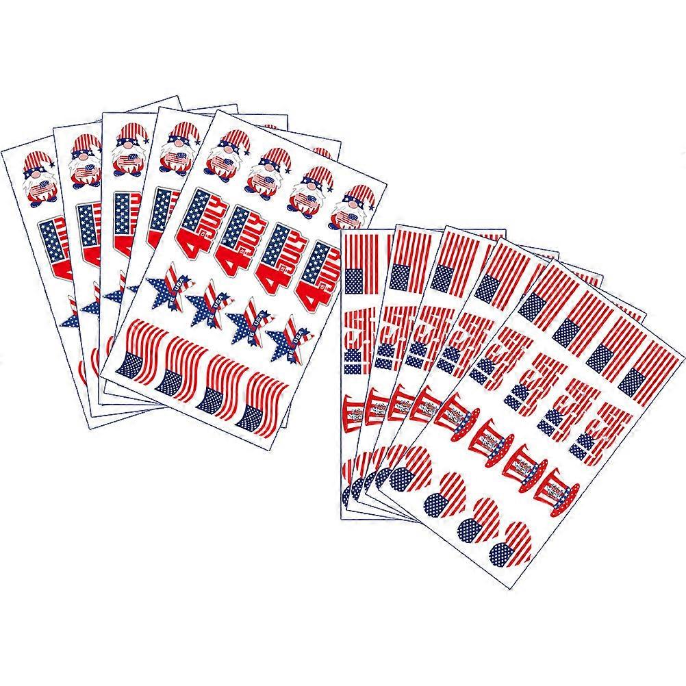 American Flag Sticker Face for Independence Day with 30 Sheets