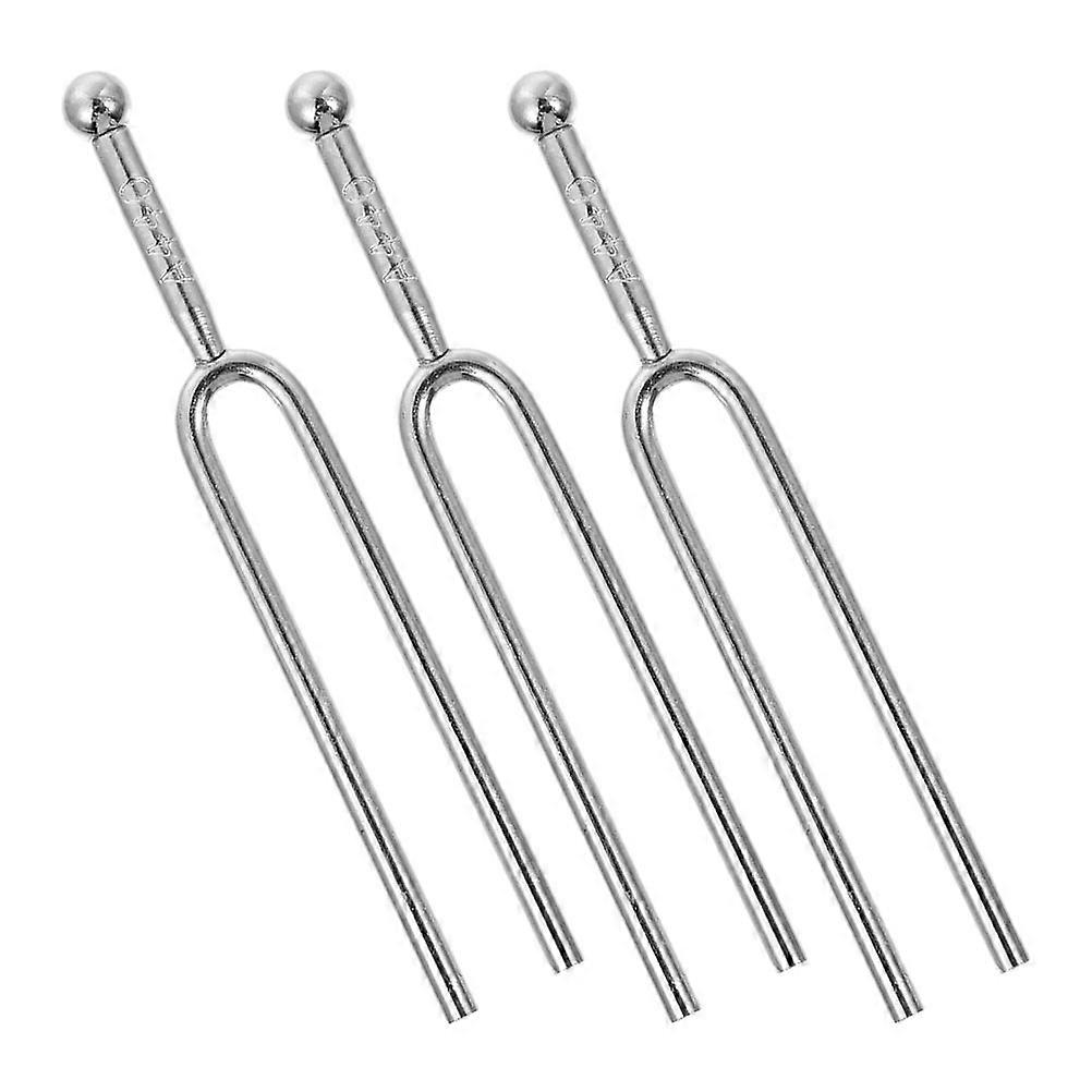 A fork Guitar 3Pcs Standard Music Instruments For Guitar Players 12X1.8CM Silver Tuning Tool