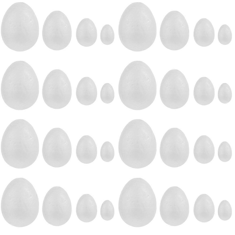 DIY Easter Egg Foam Blank Solid Egg for Decoration 120Pcs Craft Items