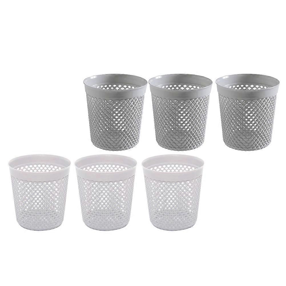 Hollow Design Makeup Brush Basket For Students And Workers 10X9.5Cm Assorted Color Cylindrical Storage 12 Pcs