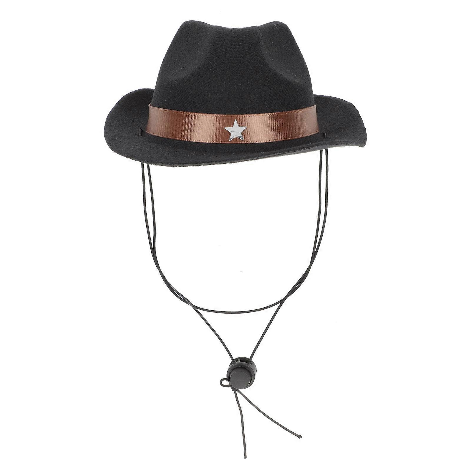 Pet Dog Hat Cowboy Style 2Pcs Decorative Hat for Pets
