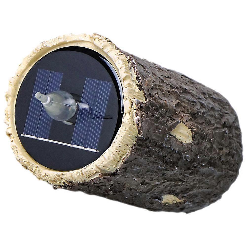 Solar Powered Stump Lamp Outdoor Decorative Path Light 4Pcs Set